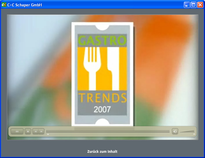 CD-ROM zur Messe: GastroTrends 2008