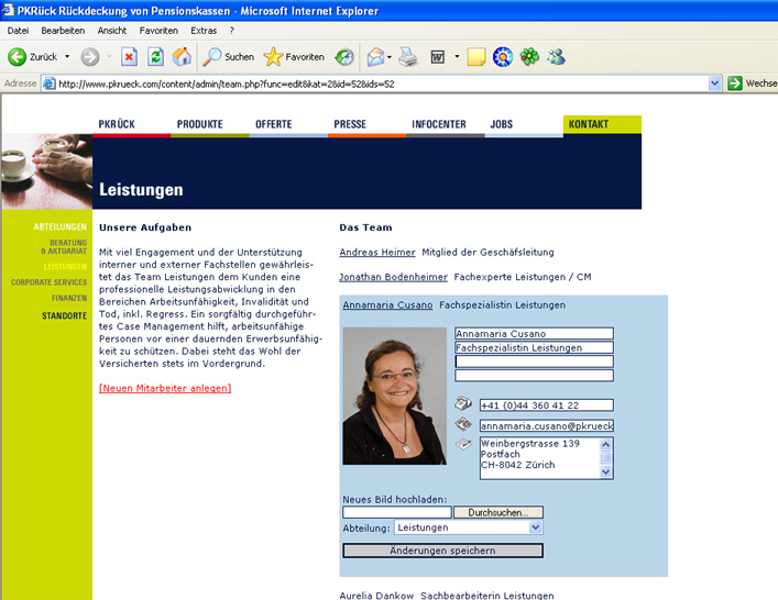 PKR&uuml;ck Content Management