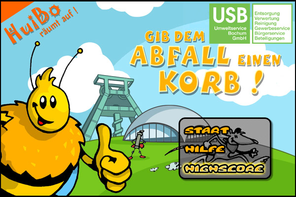 Screenshot Gib dem Abfall einen Korb